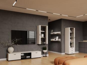 Obývacia stena SINDI 6J kašmír / čierna