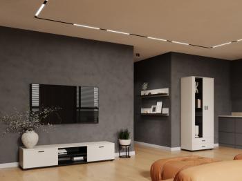 Obývacia stena SINDI 8J kašmír / čierna