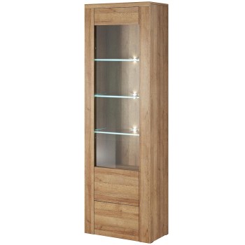 Vitrína LORAN LO05 dub riviera svetlý