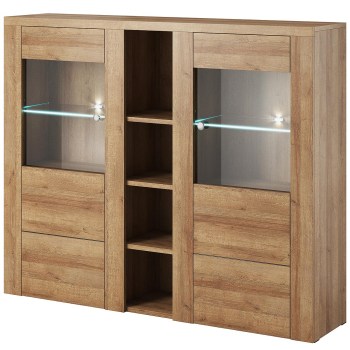 Vitrína LORAN LO46 dub riviera svetlá